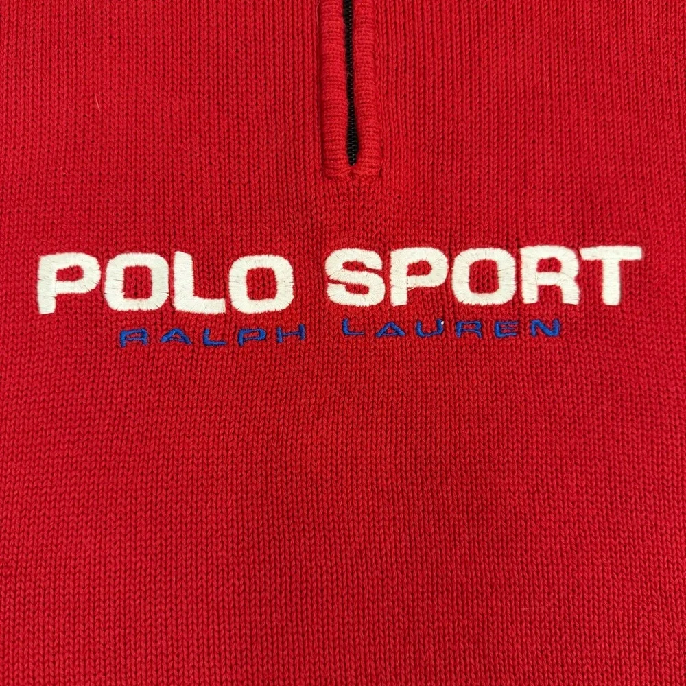 Vintage Red Ralph Lauren Polo Sport Sweater - Picture 5 of 10